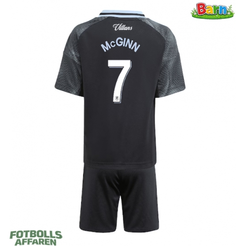 Aston Villa John McGinn #7 Bortaställ Barn 2025-26 Kortärmad (+ Korta byxor)